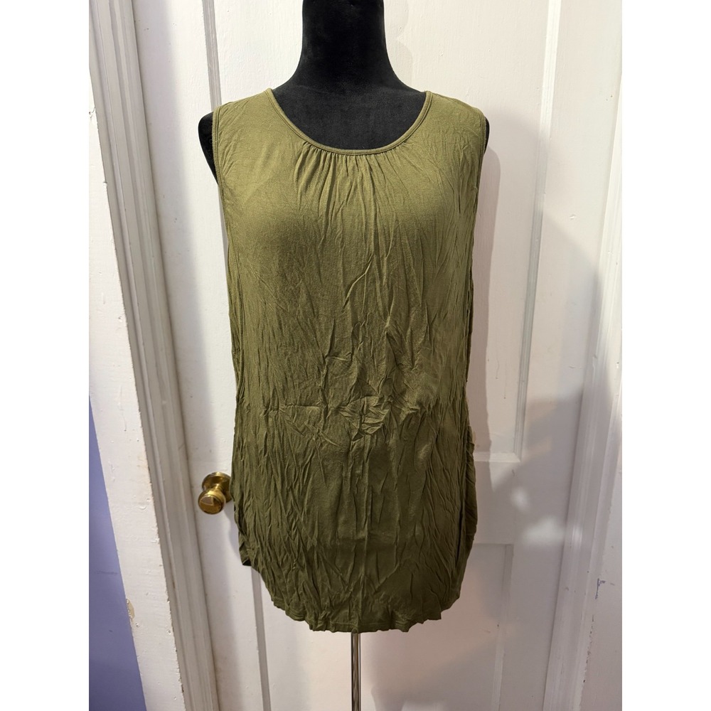 Ekouaer Olive Nursing Tank in 2X